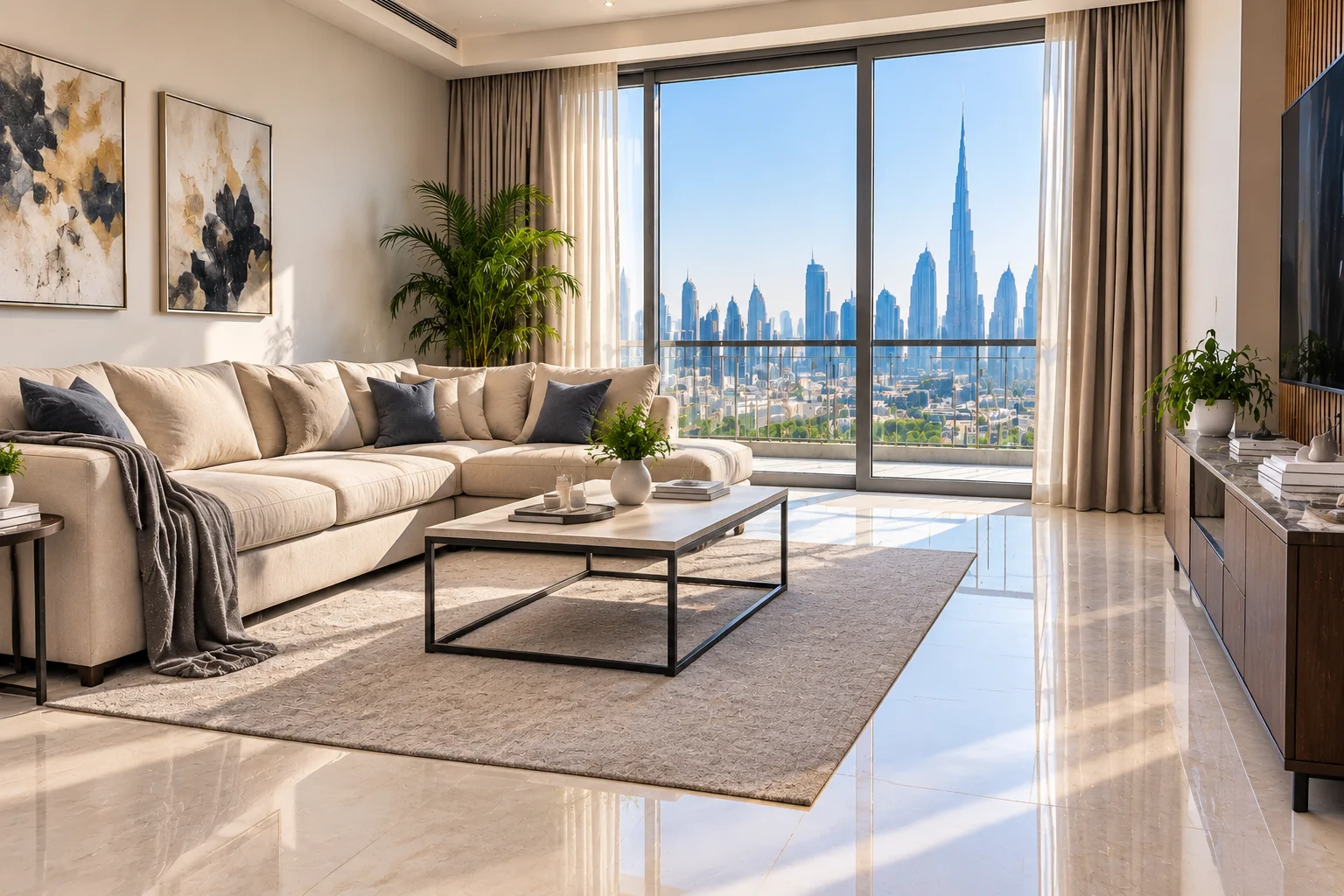 After professional home cleaning service in Dubai apartment
